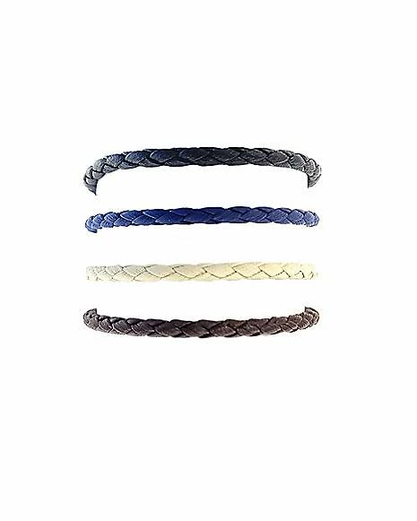 Promo ๐ Multi-Pack Blue and White Braided Bracelets - 4 Pack ๐ 3 Promo ๐ Multi-Pack Blue and White Braided Bracelets - 4 Pack ๐