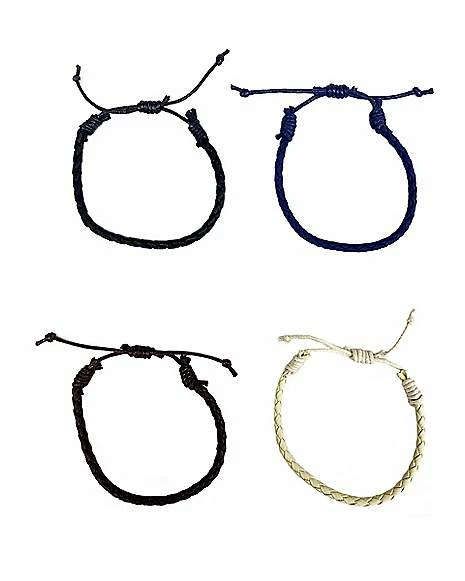 Promo ๐ Multi-Pack Blue and White Braided Bracelets - 4 Pack ๐ 4 Promo ๐ Multi-Pack Blue and White Braided Bracelets - 4 Pack ๐ - Image 2
