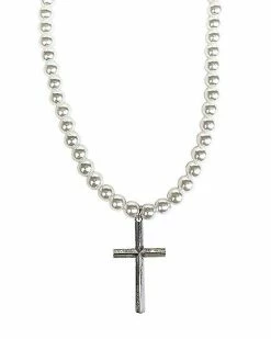 Hot Sale 🔥 Cross Charm Pearl Chain Necklace 🛒