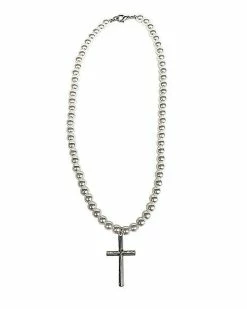 Alternative view of Hot Sale 🔥 Cross Charm Pearl Chain Necklace 🛒