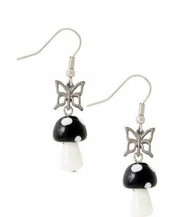 Best Pirce ⭐ Butterfly Mushroom Dangle Earrings 👏