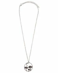 New 🛒 Crescent Moon Mushroom Chain Necklace 🔔
