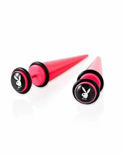 Best Sale ⌛ Pink Playboy Bunny Fake Tapers 🔔