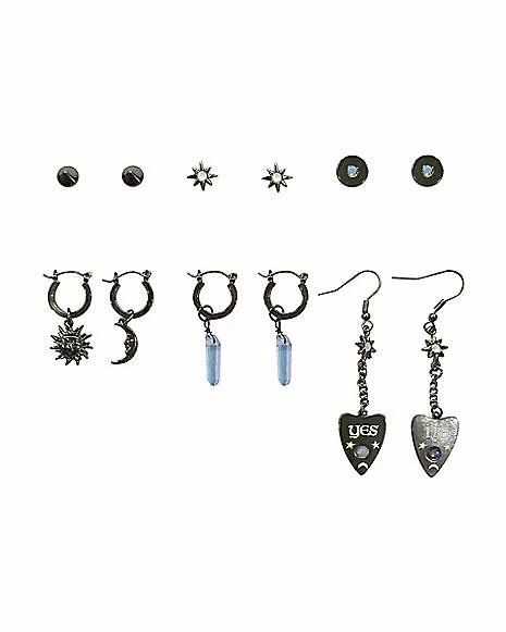 Outlet ๐ Multi-Pack Sun Moon Stud Earrings and Dangle Earrings - 6 Pair ๐ 3 Outlet ๐ Multi-Pack Sun Moon Stud Earrings and Dangle Earrings - 6 Pair ๐