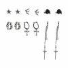 Brand new 🛒 Multi-Pack Cross Bird Star Rose Earrings - 6 Pair ⭐