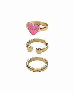 Cheapest 👏 Multi-Pack Doll and Heart Rings - 3 Pack 🎁