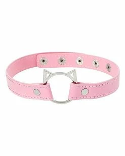 Flash Sale 💯 Pink Kitty Collar Choker Necklace with Leash 🌟
