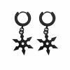 Cheap 🌟 Throwing Star Huggie Dangle Earrings - 18 Gauge 💯 1 Cheap 🌟 Throwing Star Huggie Dangle Earrings - 18 Gauge 💯 -Sun & Moon-shop 03868510 a