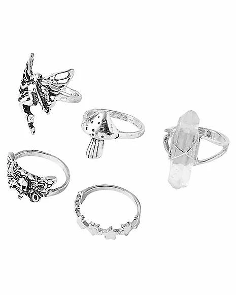 Deals ๐ Multi-Pack Fairy Cystral Rings - 5 Pack ๐ฅฐ 4 Deals ๐ Multi-Pack Fairy Cystral Rings - 5 Pack ๐ฅฐ - Image 2
