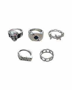 Brand new 😉 Multi-Pack Skull Domino Rings - 5 Pack 🥰