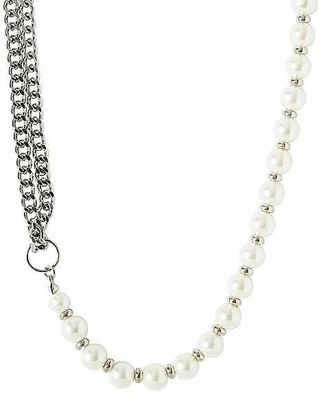 Buy 🤩 Faux Pearl Chain Necklace 😉 5 Buy 🤩 Faux Pearl Chain Necklace 😉 - Image 3