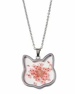 Discount 😉 Flower Cat Chain Necklace 🎉