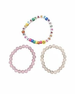 Promo ✔️ Multi-Pack OK To Make Mistakes Bracelets - 3 Pack 👍
