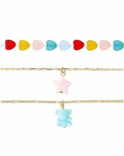 Brand new 🔔 Multi-Pack Hearts Star and Bear Choker Necklaces - 3 Pack 😍