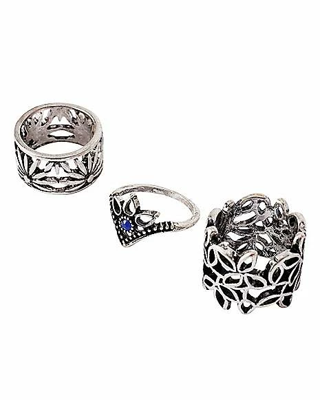 Flash Sale π Multi-Pack Floral Ring Set - 5 Pack β¨ - Image 2