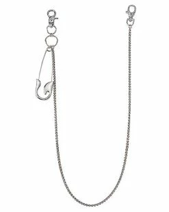 Brand new 🌟 Silvertone Safety Pin Wallet Chain 🛒