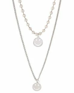 Deals 🛒 2 Row Smiley Face Chain Necklace 💯