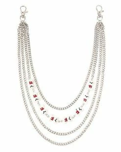 Flash Sale ⌛ Silverplated 4 Row Teddy Bear Wallet Chain 🎉