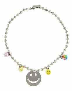 Best Pirce 🌟 Smiley Face Pendant Choker Necklace 😉