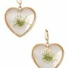 Buy 👏 Gold Plated Resin Flower Heart Dangle Earrings 😉 1 Buy 👏 Gold Plated Resin Flower Heart Dangle Earrings 😉 -Sun & Moon-shop 03875069 a