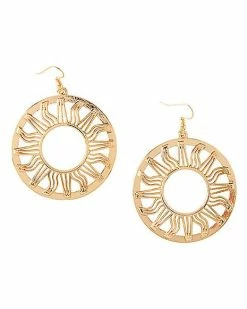 Deals ✔️ Goldplated Celestial Sun Dangle Earrings 😀