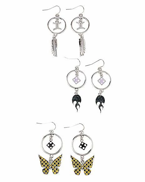 Cheap ๐ Multi-Pack Dice Flame and Butterfly Dangle Earrings - 3 Pairs ๐ 3 Cheap ๐ Multi-Pack Dice Flame and Butterfly Dangle Earrings - 3 Pairs ๐