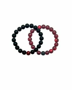 Cheap 💯 Red and Black Distance Bracelets - 2 Pack ⌛