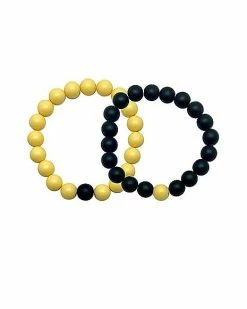 Best Pirce 🔔 Yellow and Black Distance Bracelets - 2 Pack 🎁