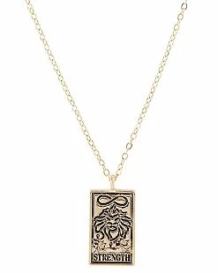 Best deal 😀 Strength Tarot Pendant Chain Necklace 🤩