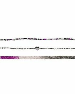 Cheapest 🛒 Multi-Pack Asexual Pride Necklaces - 3 Pack ⭐