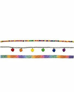 New 😍 Multi-Pack Rainbow Pride Necklaces - 3 Pack 👏