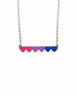 Top 10 🔥 Bisexual Pride Heart Chain Necklace ✨
