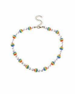 Promo 🔥 Rainbow Charm Chain Choker Necklace 💯