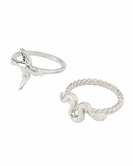 Best deal 🎁 Multi-Pack Snake and Bird Rings - 5 Pack 🤩 - Image 3