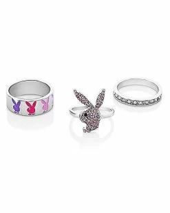 Hot Sale 👏 Multi-Pack CZ Playboy Bunny Rings - 3 Pack 👍
