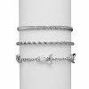 Brand new 🔥 Multi-Pack Playboy Bunny Silvertone Rope Chain Bracelets - 3 Pack ✔️