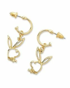 Coupon 🌟 Multi-Pack Silvertone and Goldtone Playboy Bunny Stud and Dangle Earrings - 6 Pair 🤩 -Sun & Moon-shop 03932514 d