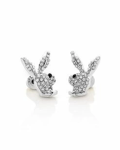 Coupon 🌟 Multi-Pack Silvertone and Goldtone Playboy Bunny Stud and Dangle Earrings - 6 Pair 🤩 -Sun & Moon-shop 03932514 e