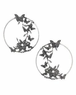 Brand new 🌟 Butterfly Cluster Hoop Earrings 😍