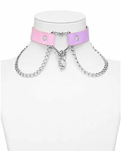 Wholesale 🔥 Playboy Bunny Heart Drop Chain Choker Necklace 🔔