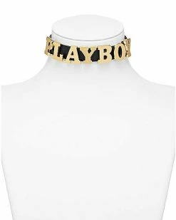 Best Sale 👍 Gold Playboy Letters Choker Necklace 😀