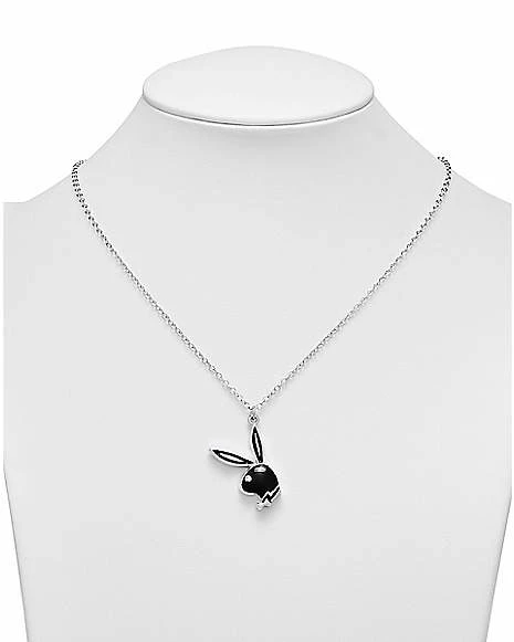 Budget ๐ฅฐ CZ Silvertone and Black Bunny Head Chain Necklace ๐คฉ 3 Budget ๐ฅฐ CZ Silvertone and Black Bunny Head Chain Necklace ๐คฉ