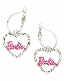Best reviews of 🧨 CZ Pink Barbie Dangle Hoop Earrings 🥰
