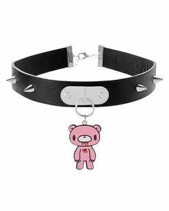 Outlet 😀 Gloomy Bear Spiked Choker Necklace 😀