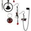 Discount 👍 Nightmare on Elm Street Mismatch Stud and Dangle Earrings - 6 Pack 🔔 -Sun & Moon-shop 03959392 a
