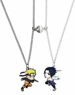 Flash Sale ⭐ Naruto and Sasuke Best Friend Necklace Set - Naruto Shippuden 🥰