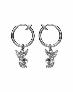 Coupon 🧨 Cluster CZ Playboy Fake Dangle Earrings 👍