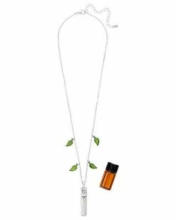 Best Sale 🔔 Leaf Bergamot Oil Diffuser Necklace 🤩