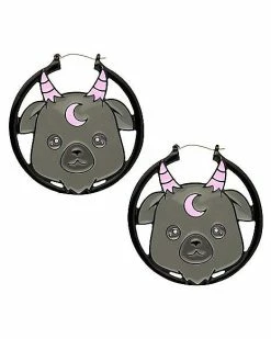 Brand new 😍 Baby Baphomet Hoop Earrings - 18 Gauge 😉