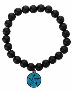 Coupon ⭐ Onyx Pentagram Charm Bracelet ✔️